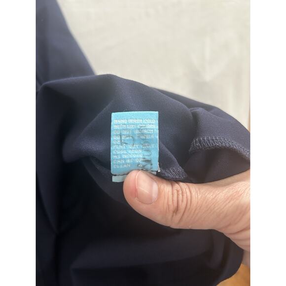 J. McLaughlin Collared Jersey Shift Dress Womens Size Small Blue Career Preppy - Picture 5 of 8